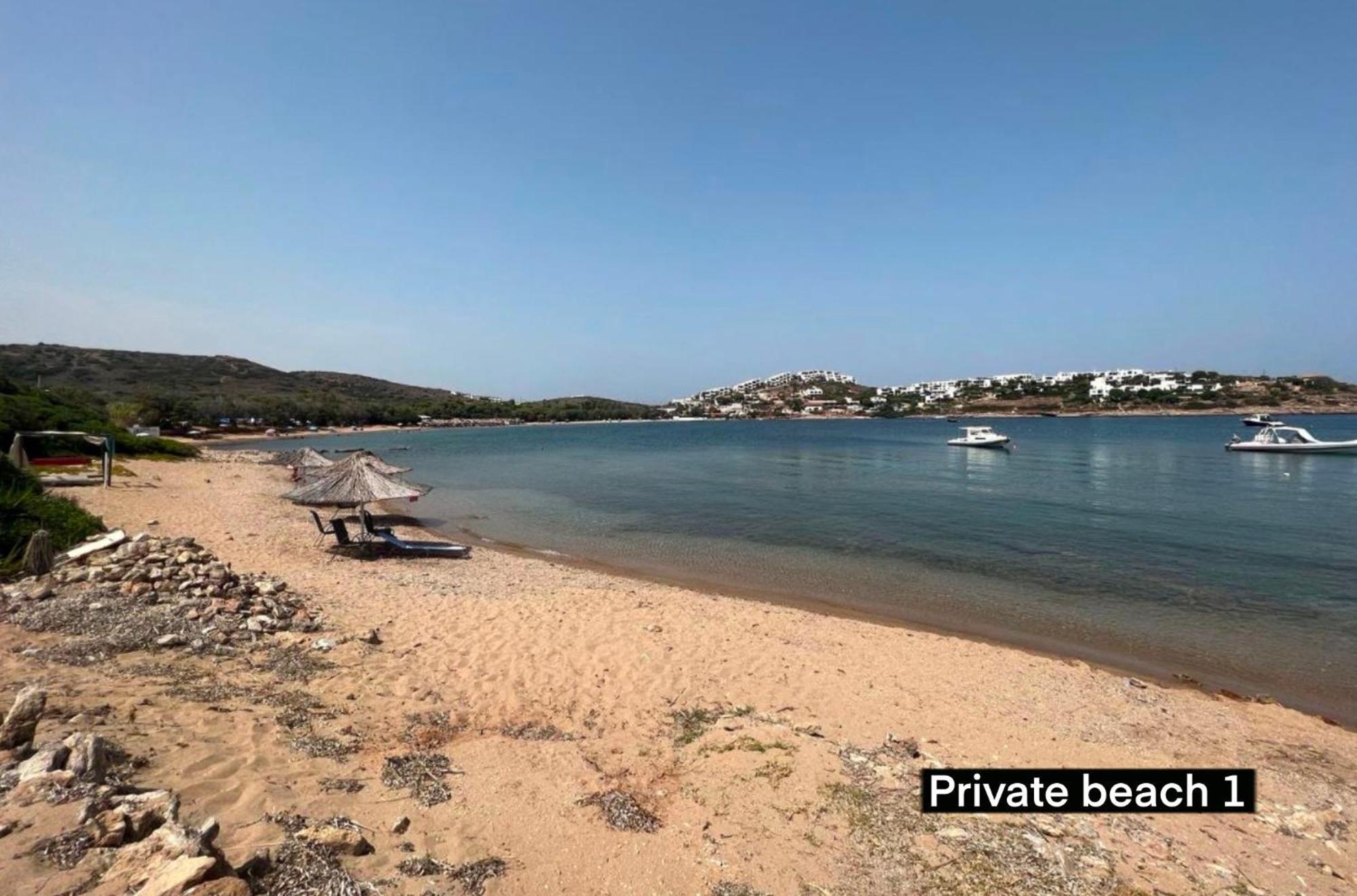 Sounio - Waterfront Luxury Spa Villa Pounta Zeza 170 Sqm On Private Beach Сунион Экстерьер фото