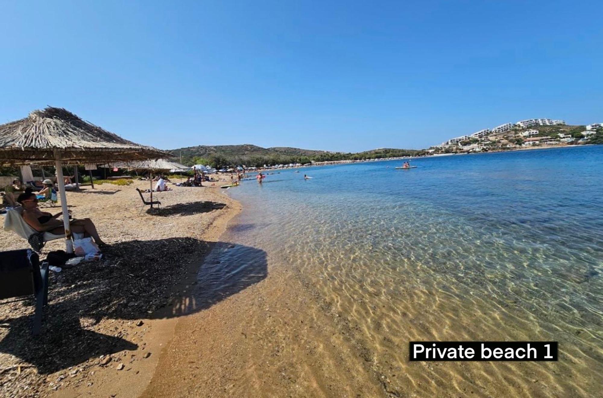 Sounio - Waterfront Luxury Spa Villa Pounta Zeza 170 Sqm On Private Beach Сунион Экстерьер фото